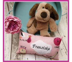 Stickdatei - ITH Kissen Willkommen Baby